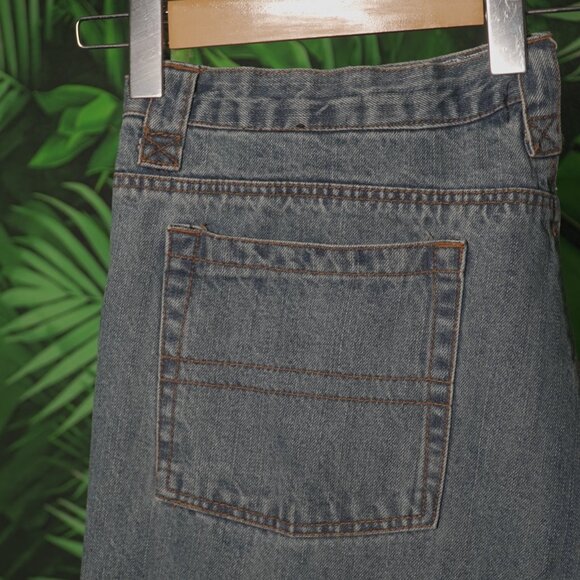 VINTAGE 90's FUBU JEANS Embroidered MENS 1990's FUBU CLASSIC PANTS BAGGY - Picture 7 of 16